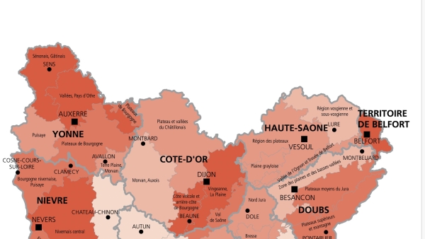 Les terres et prés de BFC sont les moins chers  de France